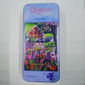 MasterPieces Quilter's Club Joyful Blooms 300 Piece Jigsaw Puzzle Tin Multicolor